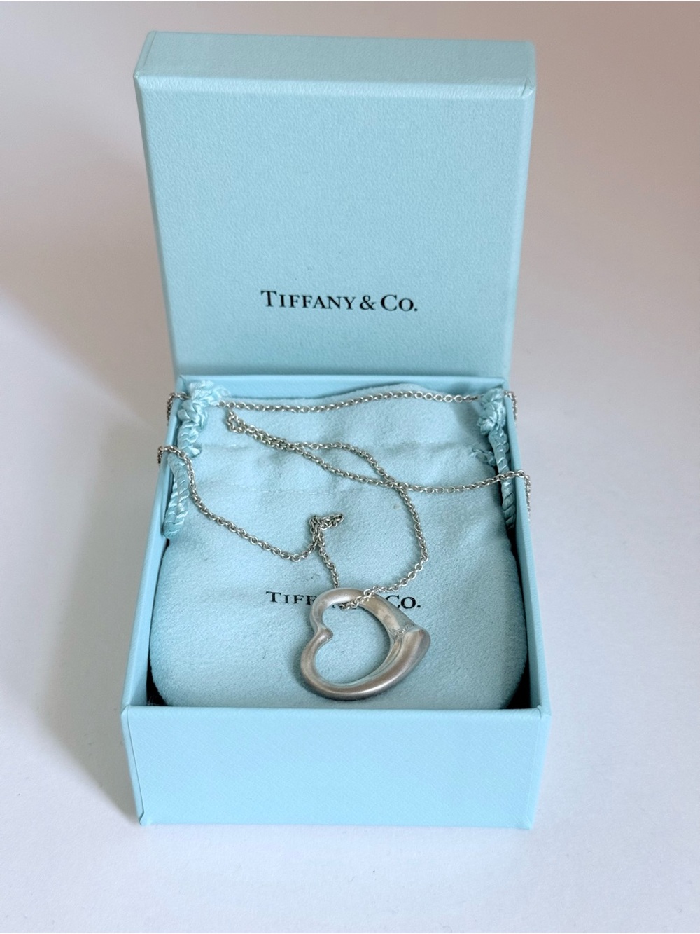 Tiffany & Co.ELSA PERETTI Open Heart Sterling Silver925/ Full inclusion - Picture 5 of 8